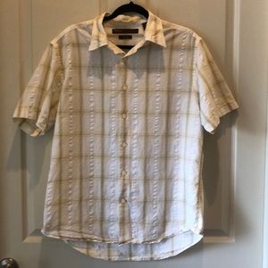 Perry Ellis Men’s Collar Button Shirt Lg